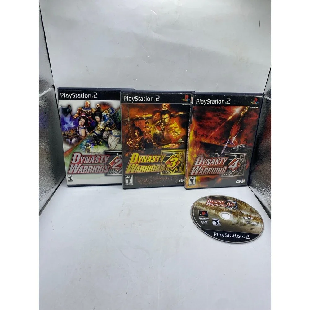 Dynasty Warriors 2, 3, 4, and 5 for PlayStation 2 (4 game bundle) ps2
